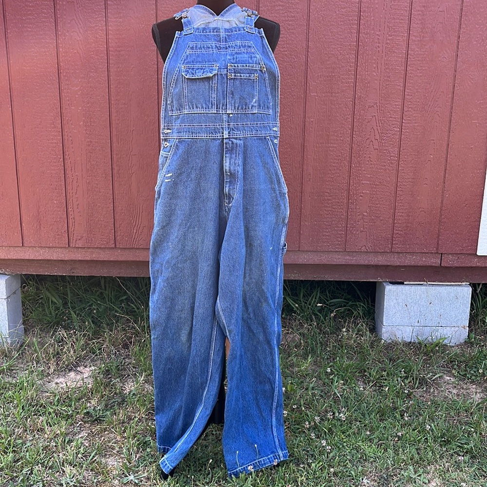 Wolverine Blue Straight-Leg Jeans with Adjustable Straps